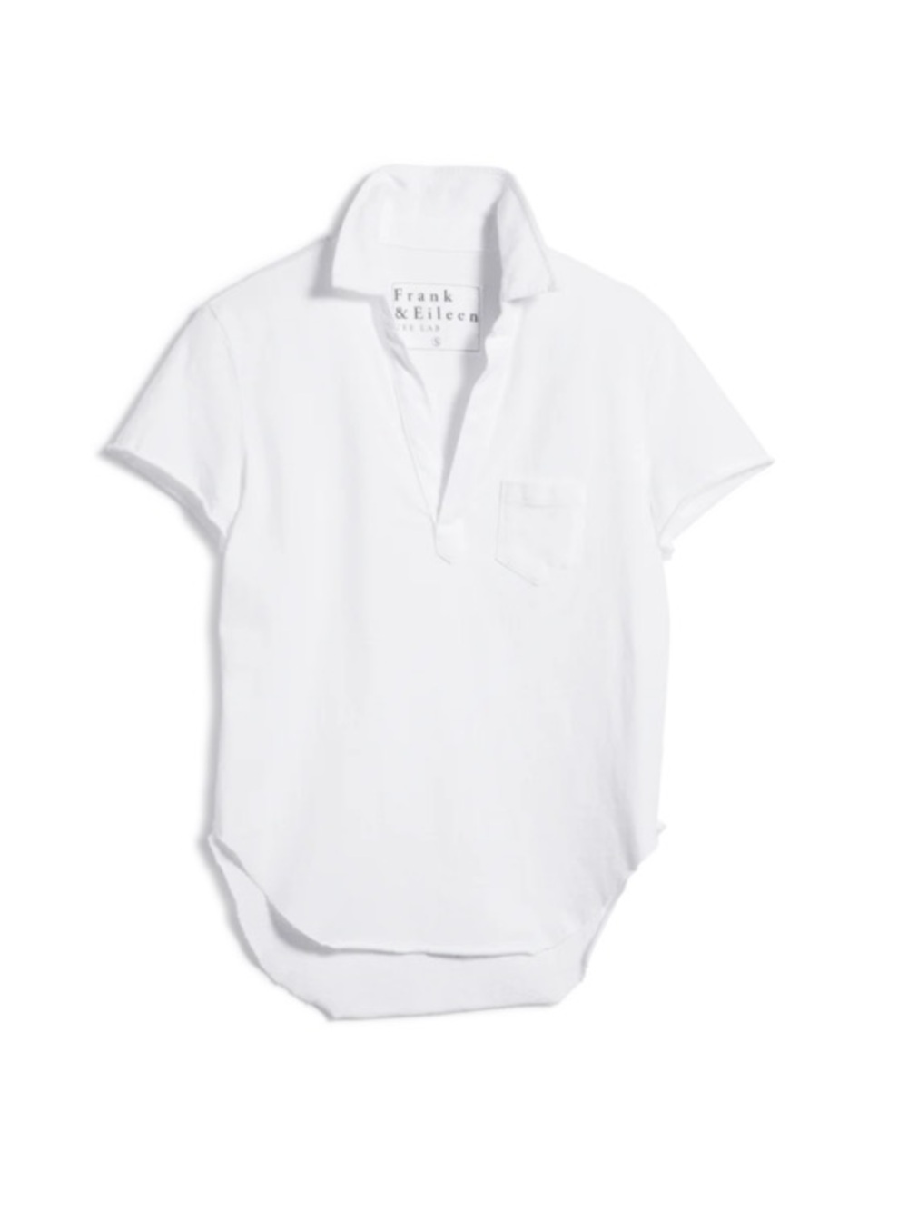 FRANK & EILEEN CHARLOTTE PERFECT POLO - WHITE  Sz XS